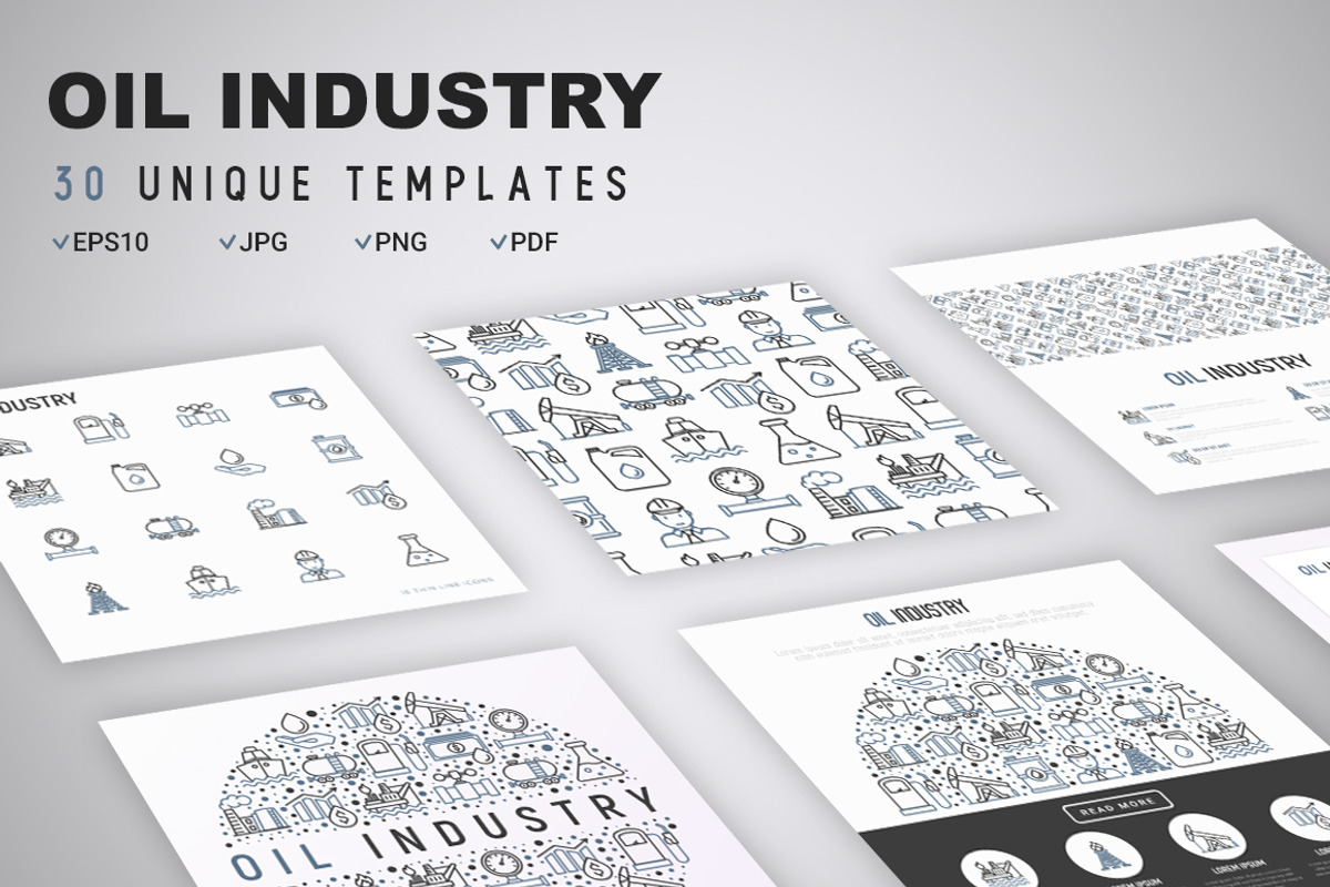 Oil Industry Icons Set | Concept, an Outline Icon by Alex Blogoodf (Photo 6 of 9)