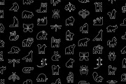 Animals logos collection + pattern, an Object Graphic by NataliiaVolyk (Thumbnail 11 of 11)