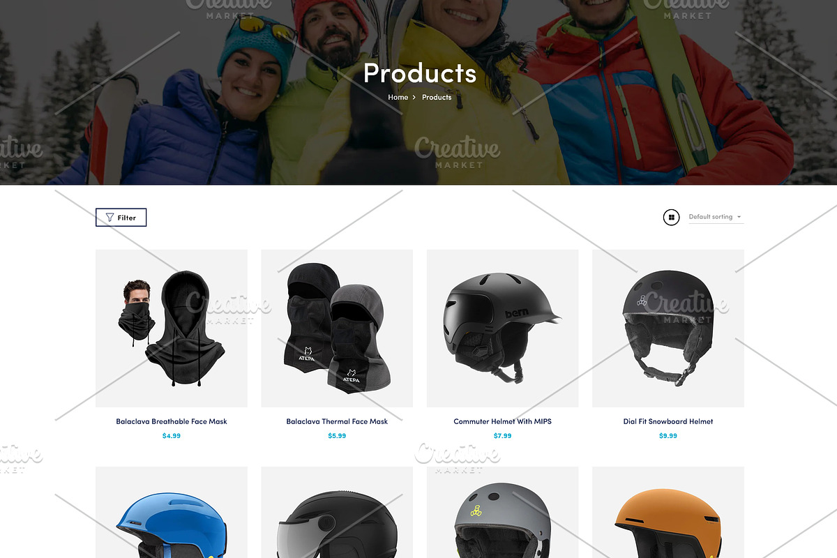 Skiing Skate & Snow Boards Shopify, a Shopify Template by HasnainDEV (Photo 3 of 5)