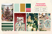 Retro Christmas Seamless Patterns, a Pattern Graphic by Svetlana Lerie (Thumbnail 4 of 9)