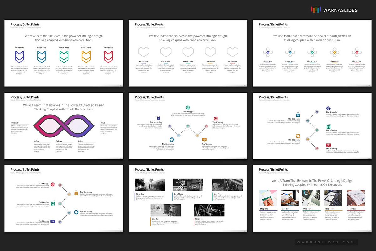 5 Bullet Points PowerPoint Templates, a Presentation Template by Warna Works (Photo 19 of 21)