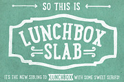 Lunchbox Slab, a Slab Serif Font by Kimmy Design (Thumbnail 1 of 5)