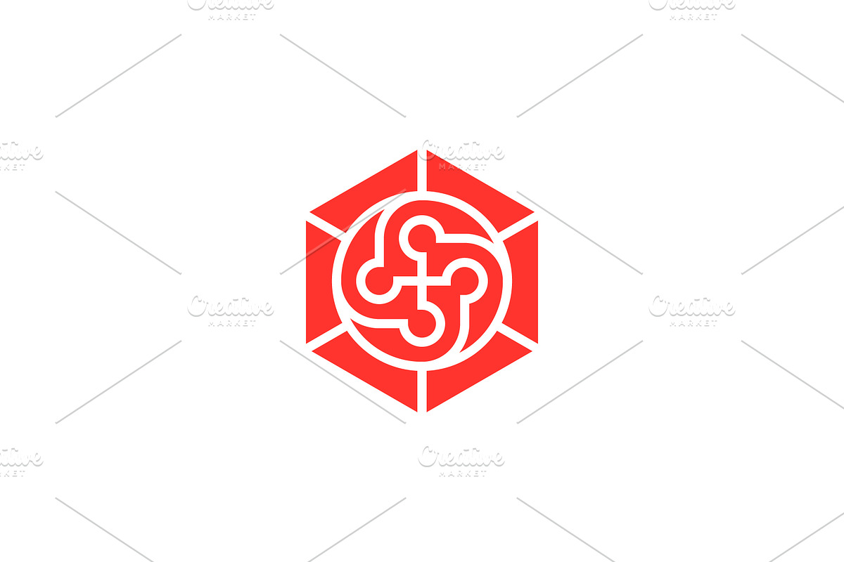 modern hexagon community people logo, a Branding & Logo Template by Rasagama Studio