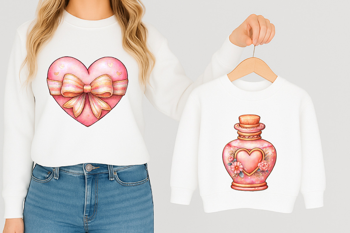 Cute Valentine Clipart, an Illustration by designcity5 (Photo 5 of 5)