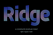 Ridge 5, a Font by Studio Dot by dot (Thumbnail 1 of 10)