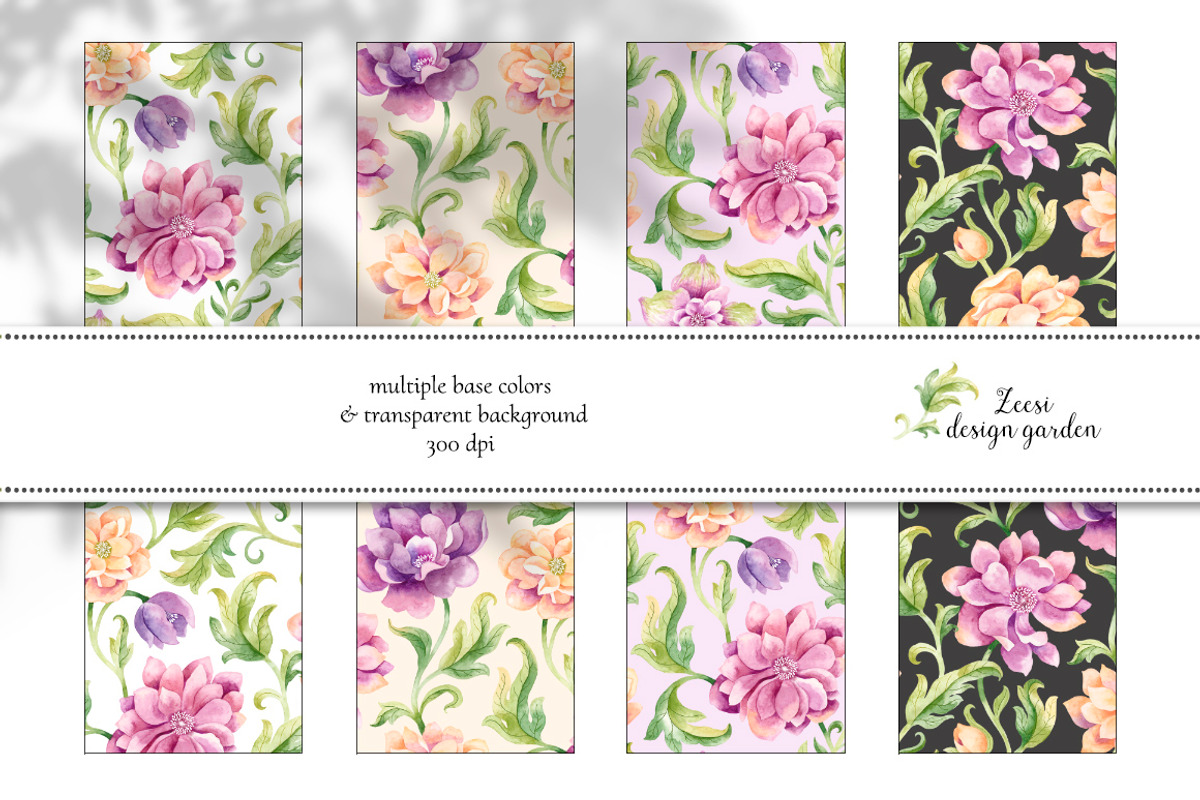 Peach Serenade Pattern & Motifs, a Pattern Graphic by Zeesi Design Garden (Photo 11 of 12)