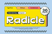 Radicle - Font Family, a Sans Serif Font by Graptail (Thumbnail 1 of 10)