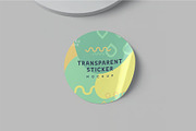 Glossy Sticker Mockup Set, a Packaging Mockup by megostudi0 (Thumbnail 4 of 6)