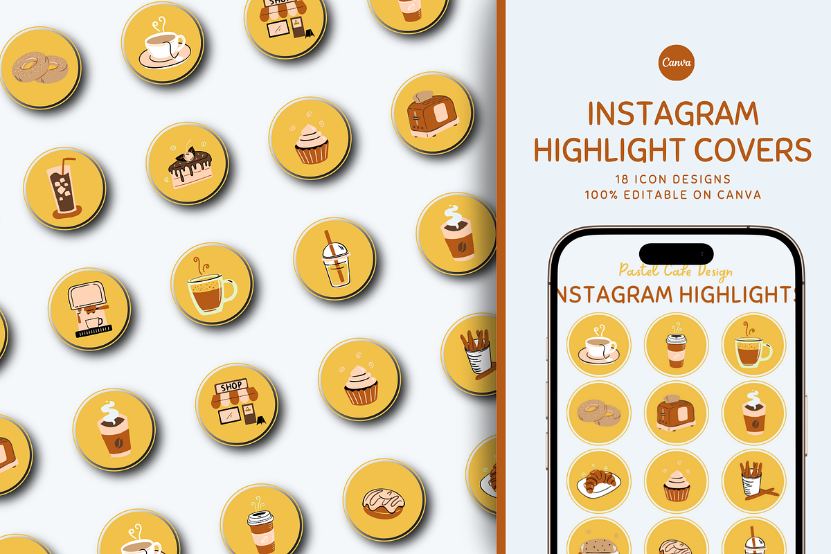 INSTAGRAM HIGHLIGHT COVERS, a Social Media Template by The Little Lily Studio (Photo 1 of 5)