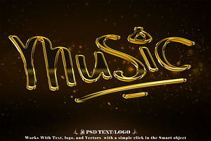 Luxury Tone 3D Text & Logo Styles, a Brushes & More by one-touch