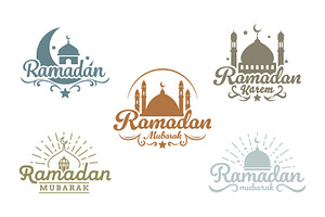 Ramadan Mubarak Islamic Logo, a Branding & Logo Template by Saba Vector