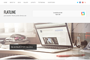FlatLine WordPress Theme, a WordPress Template by Theme Junkie (Thumbnail 1 of 4)