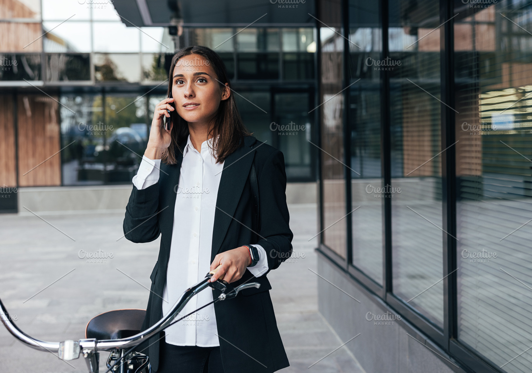 Young stylish woman in black attire, a Person Photo by Artem Varnitsin