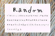 random - a handwritten fun font, a Font by dxxb studio (Thumbnail 2 of 2)