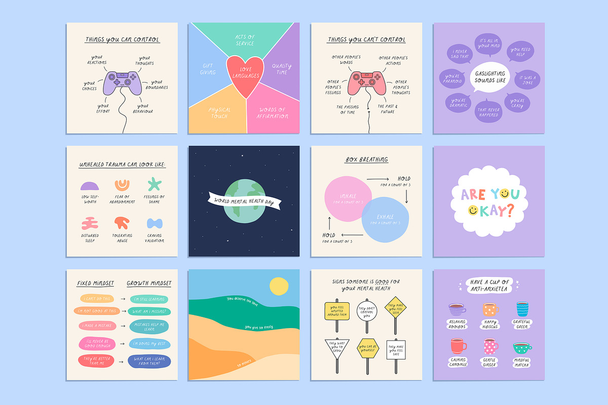 Therapy Social Pack - Canva, a Social Media Template by Willoe Studio (Photo 6 of 9)