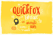 Quickfox, a Script Font by vuuuds (Thumbnail 1 of 5)