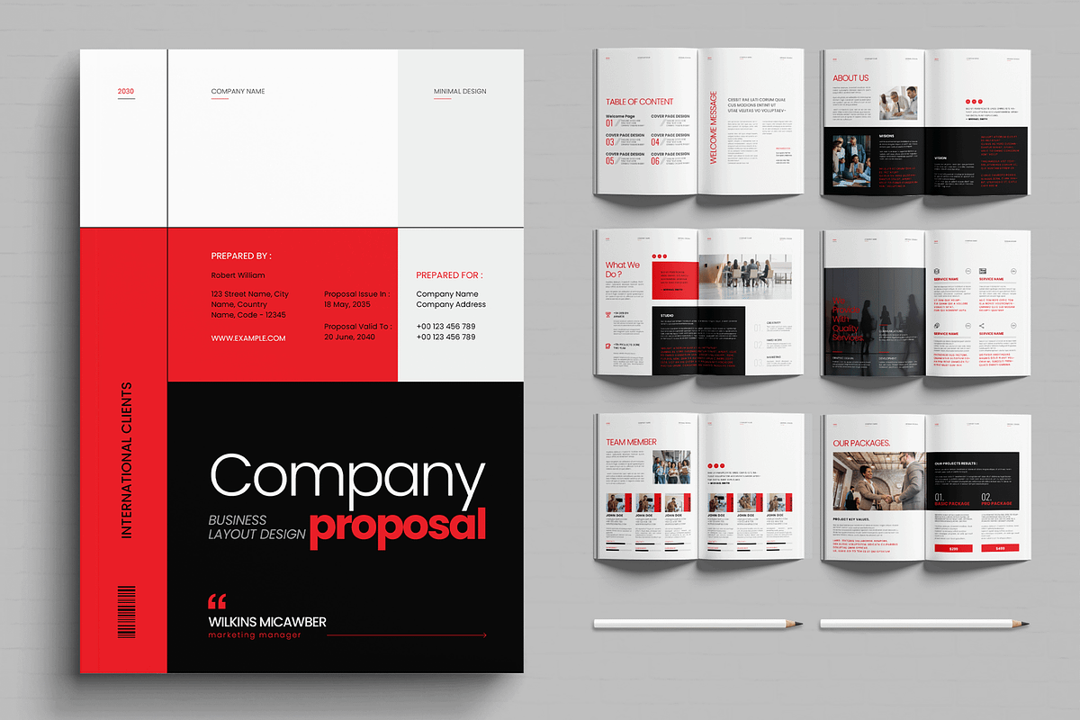 Corporate Business Proposal Template, a Brochure Template by MightyDesign (Photo 1 of 6)