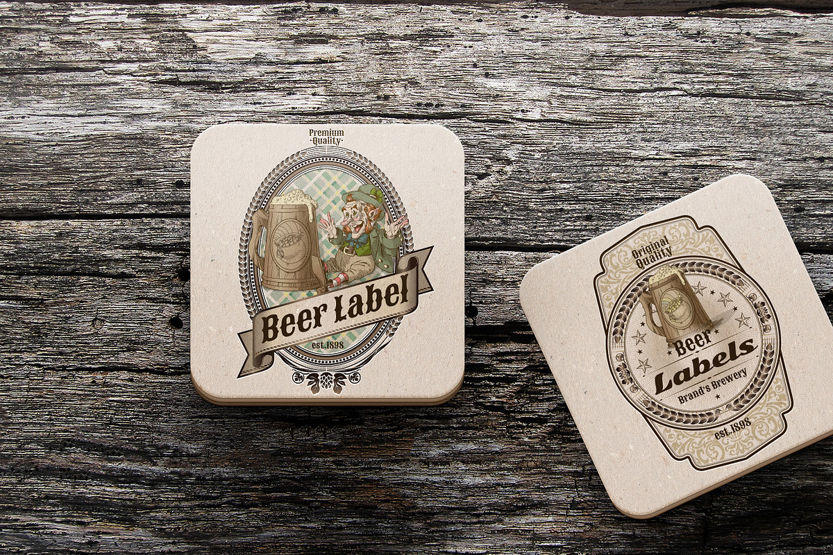Beer Labels with Leprechaun, a Branding & Logo Template by inshader (Photo 4 of 5)