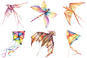 Beautiful Kite Clipart Bundle, an Illustration by Pixels.Craft (Thumbnail 6 of 9)
