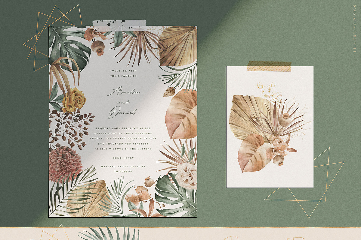 Modern Oasis Watercolor Collection, an Animal Illustration by Julia Dreams (Photo 7 of 10)
