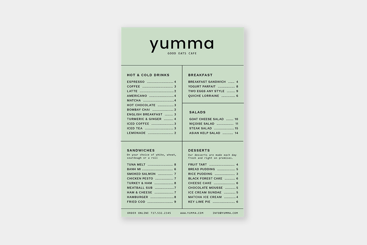 Yumma Menu Design Template, a Templates & Theme by Viaduc (Photo 2 of 3)