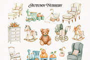 Fall Nursery Atelier Clipart Bundle, an Animal Illustration by PaintPixelCo (Thumbnail 4 of 16)