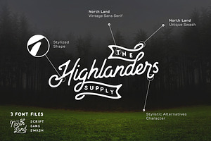 North Land Typeface - Font Bundle