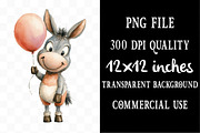 Cute Funny Donkey Sublimation, an Illustration by Designking (Thumbnail 4 of 5)