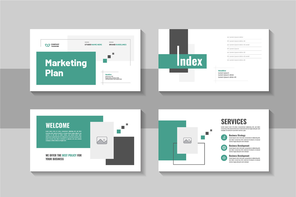Minimal Business Marketing Plan, a Presentation Template by Pavel_design (Photo 2 of 4)