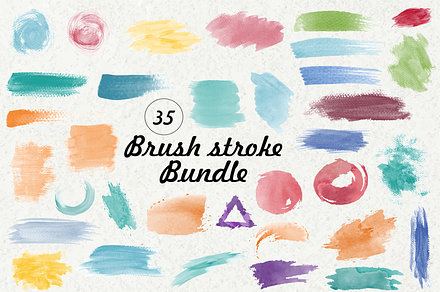 Paint brush stroke SVG Bundle, a Texture Illustration by Digi_Design_World