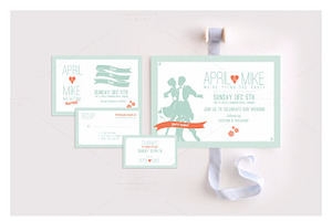 Bliss Wedding Invitation Suite, an Invitation Template by Human-made. Made to feel.