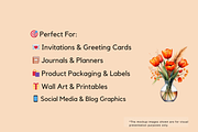 Autumn Flower Vase Graphics Bundle, a Decorative Illustration by Daffodil Dream Studio (Thumbnail 3 of 3)