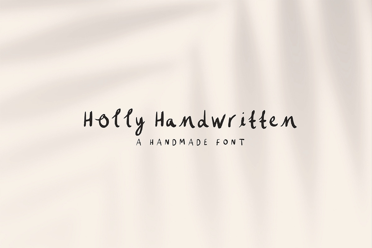 Holly Handwritten Font (Basic), a Script Font by hollytheillustrator