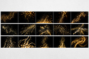 30 Shimmering Gold Sparkles Overlay, a Texture Graphic by smishura (Thumbnail 3 of 4)