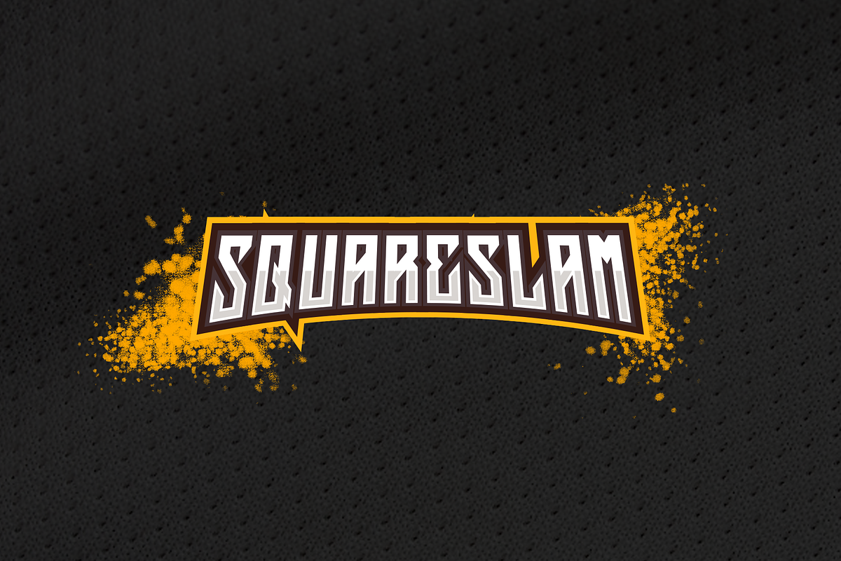 Squareslam sports and esports font preview 2