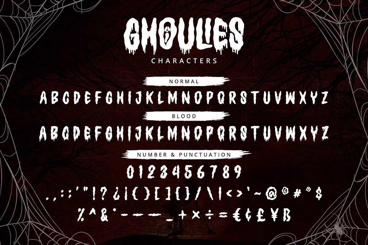 Ghoulies - Horror Display Font, a Sans Serif Font by Alpaprana (Photo 9 of 11)