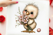 Whimsical Easter Chick Clipart, an Illustration by designcity5 (Thumbnail 4 of 5)