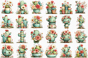 Whimsical Summer Cactus Clipart, an Illustration by Craft Nest (Thumbnail 3 of 11)