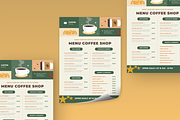 Greena Coffee Shop Menu, a Print Template by SquidPixey (Thumbnail 3 of 5)