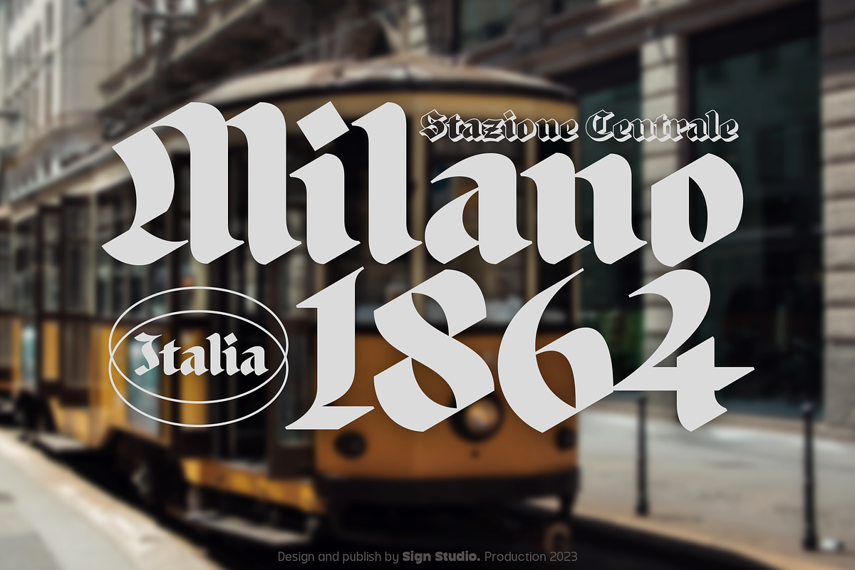Black Sigra, a Blackletter Font by Sign Studio (Photo 2 of 10)