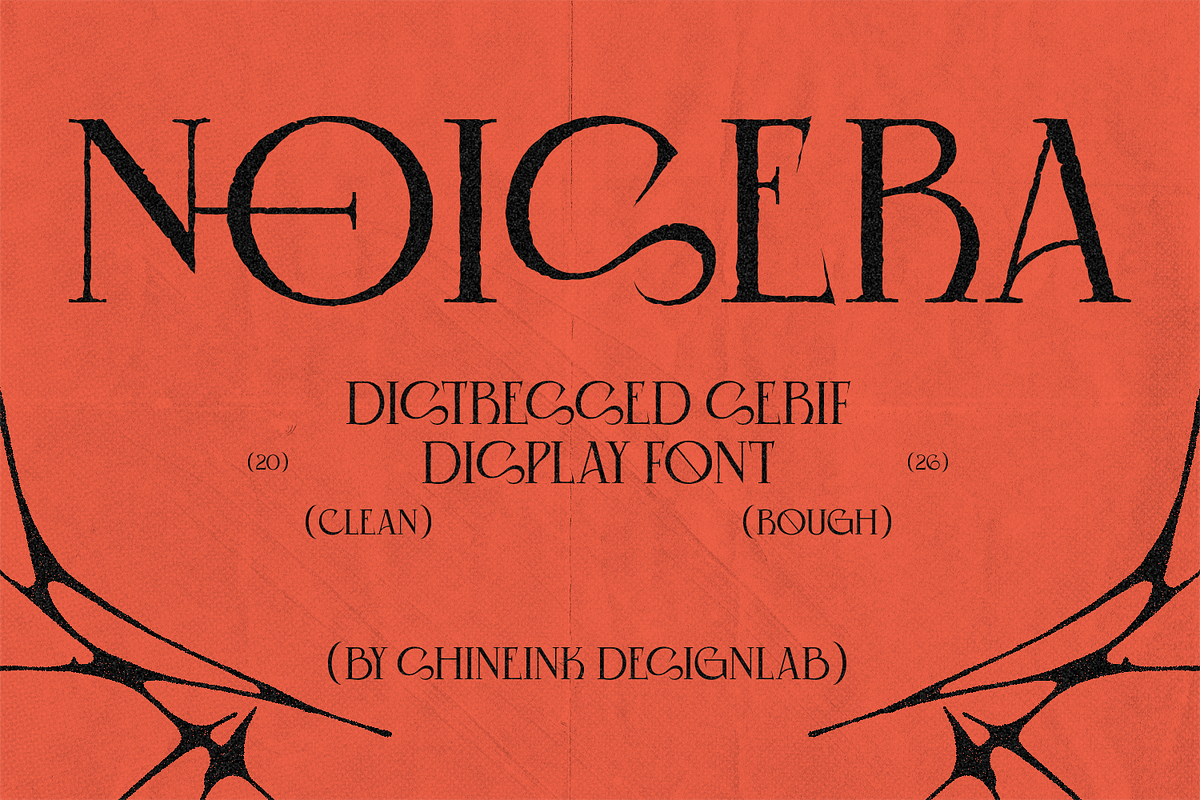 Noisera - Distressed Serif Font, a Serif Font by shineink.designlab (Photo 1 of 15)