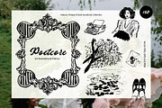 Poetcore: Ink Illustrations & Frames, a Decorative Illustration by divanovskaya_nv (Thumbnail 1 of 23)