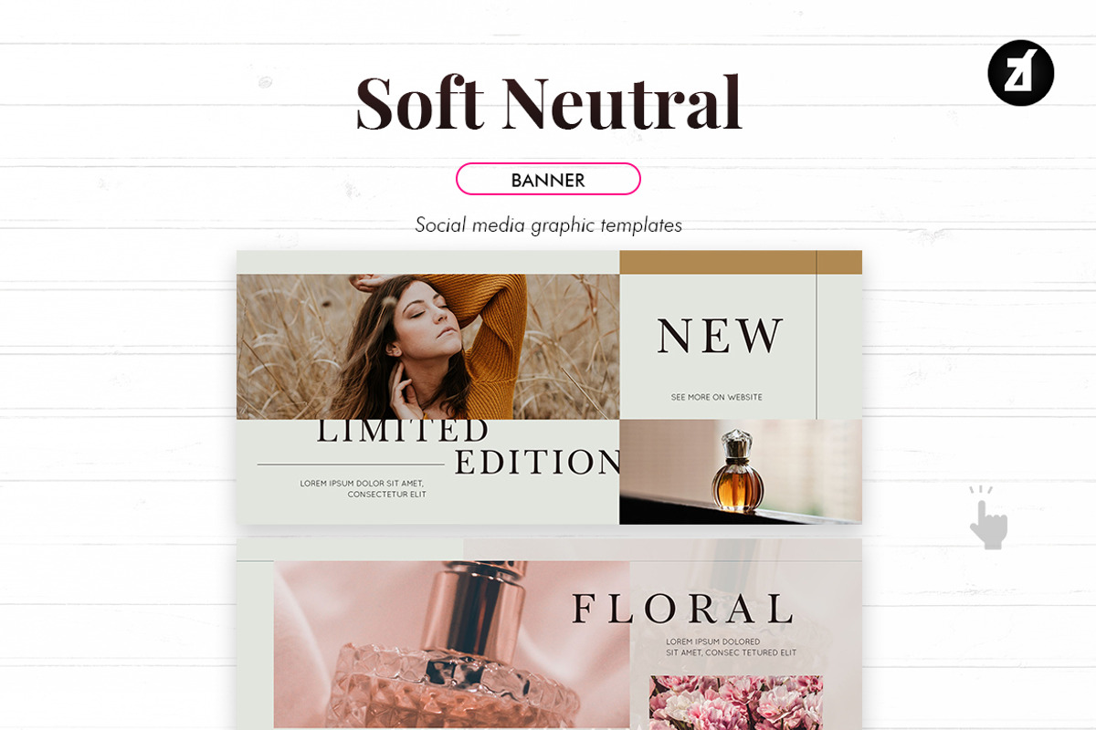 Soft neutral social media graphic, a Social Media Template by Chanut is industries (Photo 8 of 11)