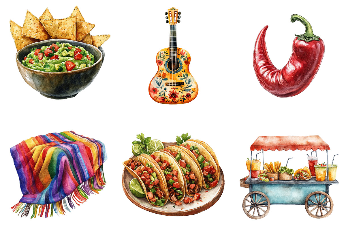 Watercolor Cinco De Mayo PNG, an Illustration by SinaCreation (Photo 3 of 5)
