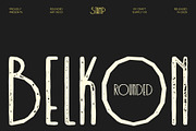 Belkon Rounded Stamp, a Sans Serif Font by Craft Supply Co. (Thumbnail 1 of 8)