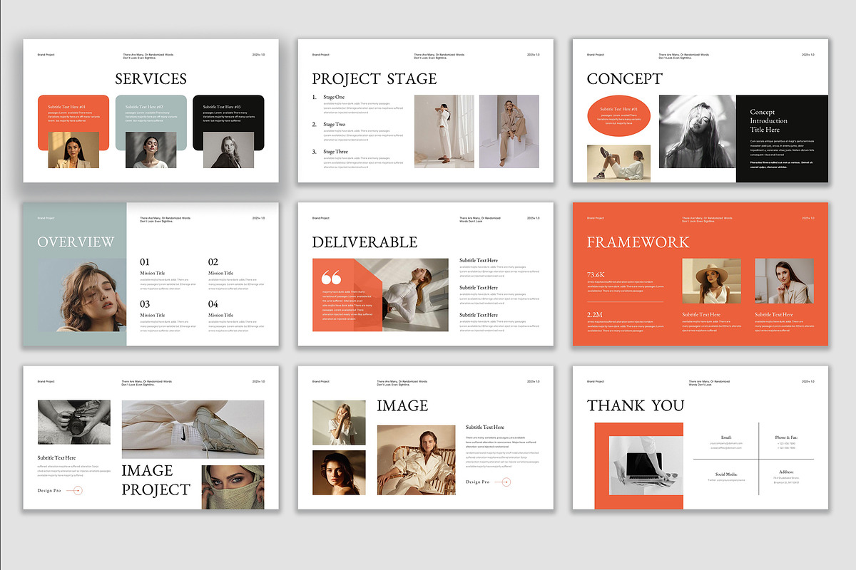 Brand Project Presentation Template preview 6