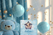 Boy baby shower invitation mockup PS, an Advertising Mockup by Blush Roses Print (Thumbnail 7 of 8)