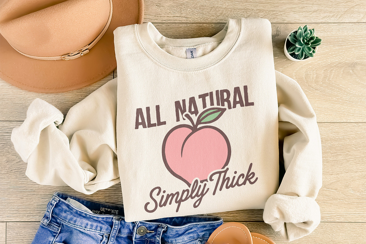 All Natural Simply Thick PNG, Peach, an Illustration by SharpMarketplace (Photo 8 of 9)