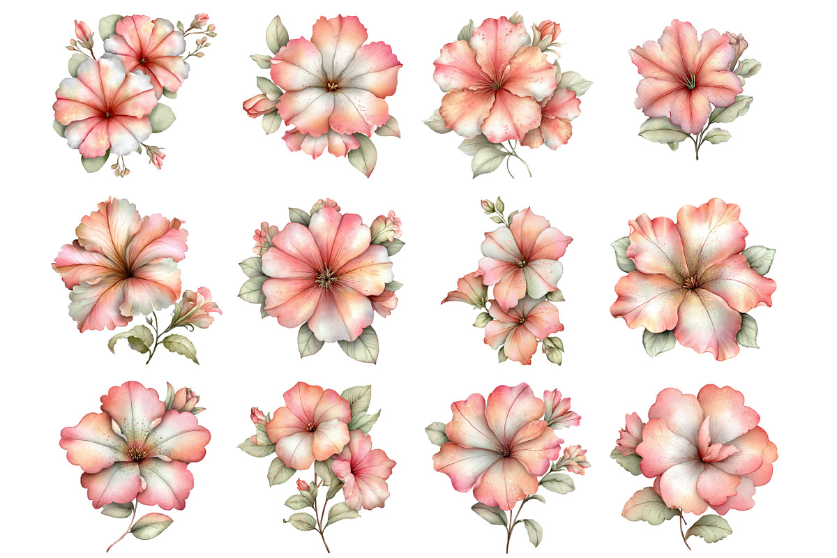 Spring Petunia Flower Clipart, an Illustration by Design Market (Photo 3 of 4)