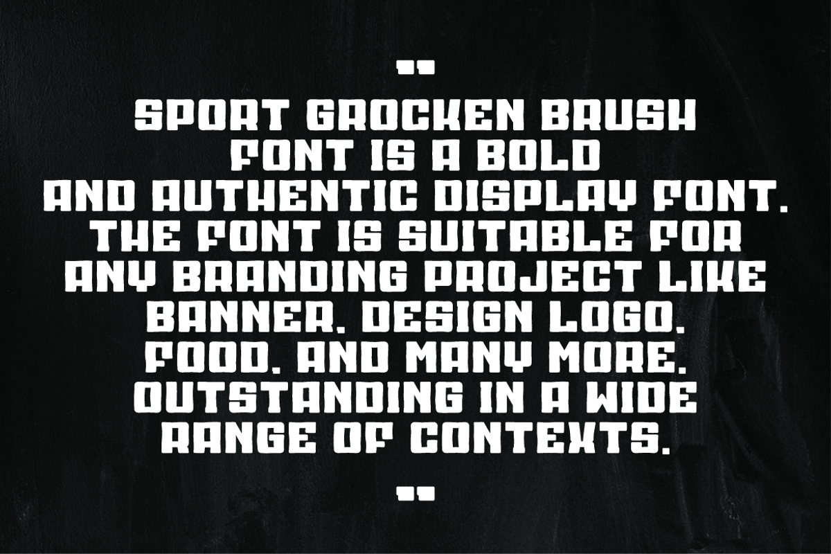 Sport Bengkor Brush, a Handwritten Font by QR Design Studio (Photo 4 of 6)